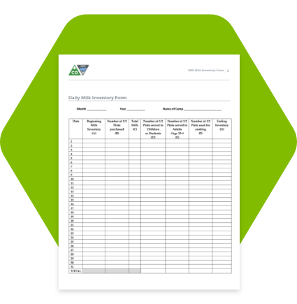 Daily Milk Inventory Form
